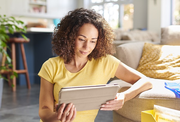 Woman reviewing her health insurance policy